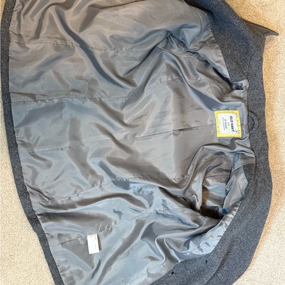 Old Navy Women's XS Charcoal Grey Peacoat Double Breasted Wool - Picture 6 of 7